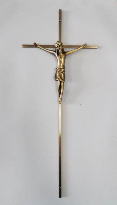 18 Inch Funeral Coffin Fittings 8001E Antique Brass Color Length EP For Gold